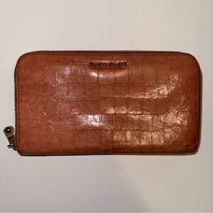 Miu Miu Croc-Embossed Wallet
